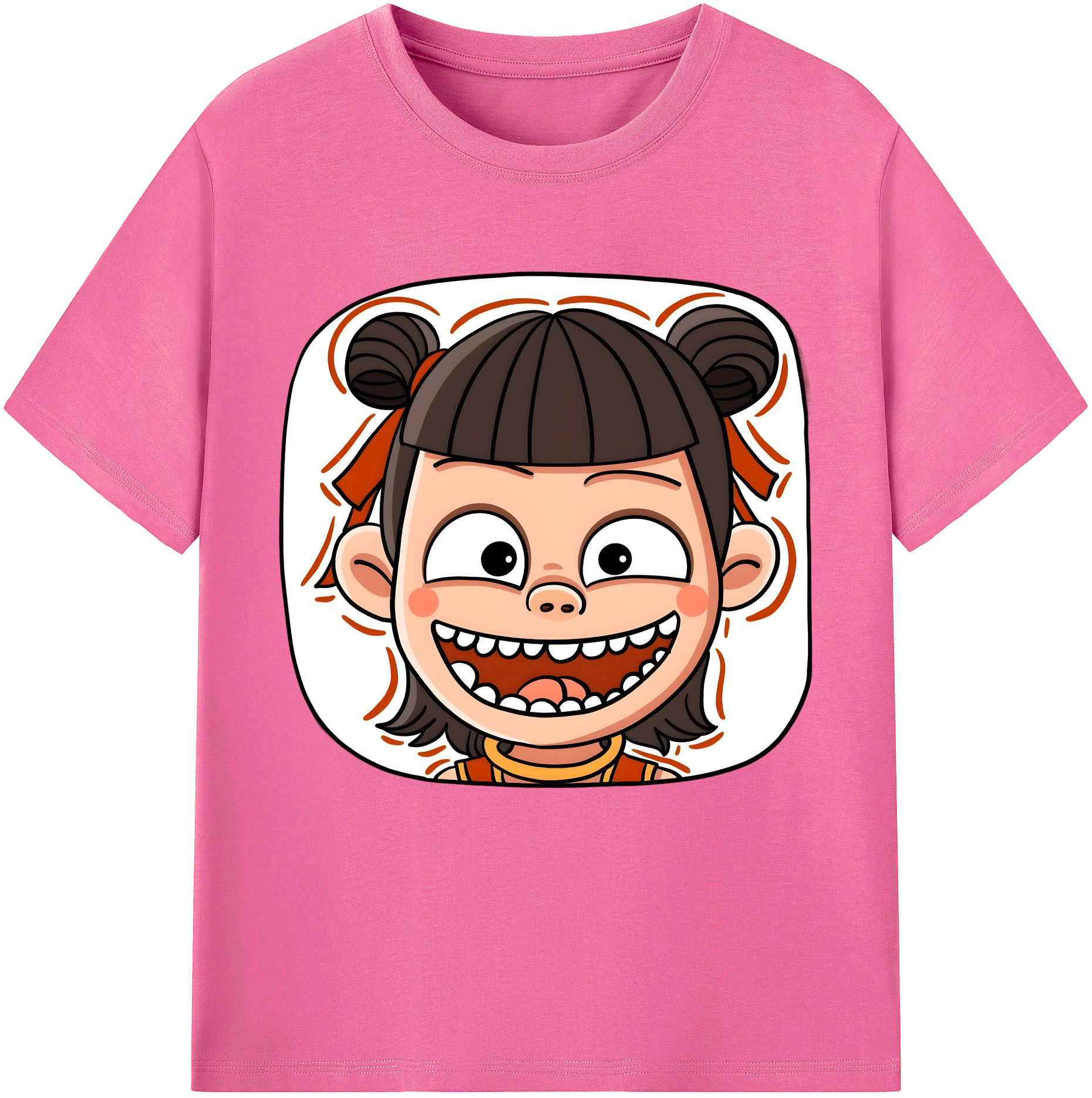 （画像用） Ne Zha 2 ナタ 魔童の大暴れ レディースカジュアルプリントTシャツ（綿100％）